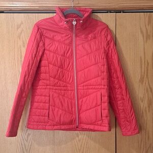 Guess Red Quilted Puffer Jacket for Women
